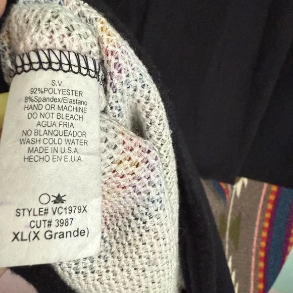 Vintage Southwestern Aztec Sweater Dress XL Boho Western Oversized Knit Tunic - Picture 6 of 7